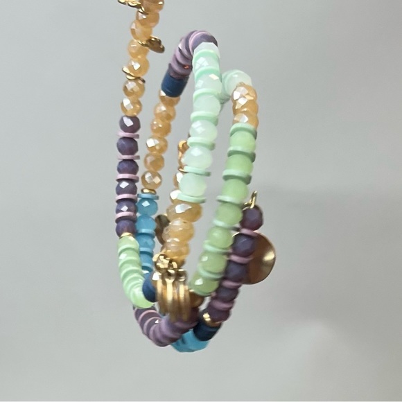 Beaded Wrap Bracelet w/ Charms - Picture 8 of 11